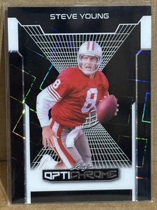 Steve Young 2025 Leaf Optichrome Black Lazer Prizm Refractor #228 (#1/1) SP RARE - Picture 1 of 3