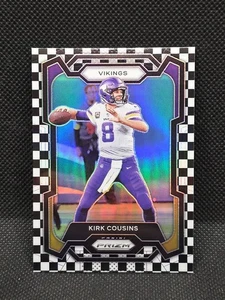 Kirk Cousins 2023 Panini Prizm Fútbol Blanco y Negro Checkerboard Prizm  - Imagen 1 de 2