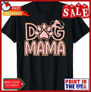 Dog Mama Happy Mothers Day Gifts For Dogs Lover Pet Mom Dad T-Shirt - Picture 1 of 6