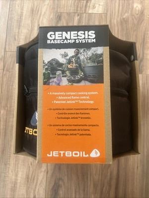 New! Jetboil Genesis Basecamp Backpacking and Camping Stove Cooking System New - Image 1 of 4