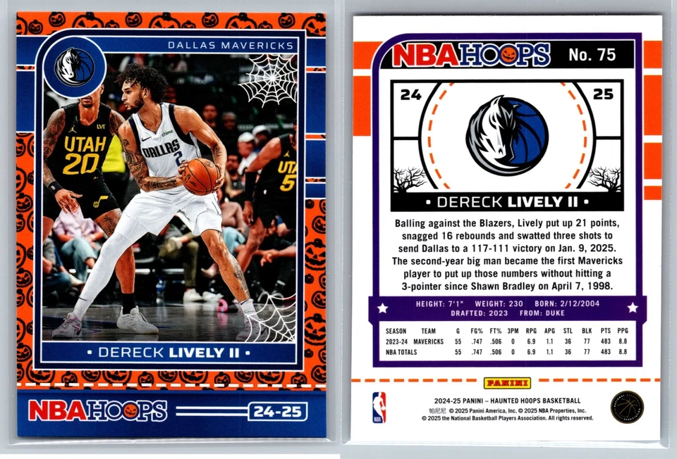 2024-25 Panini NBA Haunted Hoops ORANGE PUMPKIN Parallels #1-200 You Pick! - Image 1 of 1