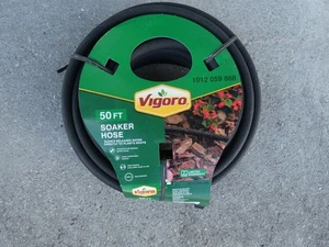 New Vigoro 50ft Heavy-Duty Garden Drip Irrigation Soaker Hose 1012 059 868 - Picture 1 of 4