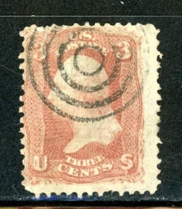US Scott # 88 - gebraucht - Target Cancel - CV = 30,00 $ (28-C254) - Bild 1 von 2