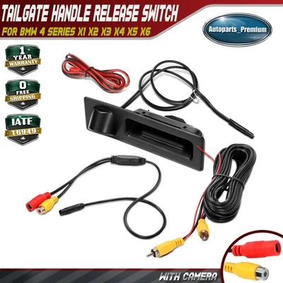 Interruptor de alça de porta traseira com câmera para BMW 4 Series X1 X2 X3 X4 - Imagem 1 de 4