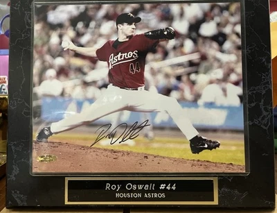 Placa autenticada autografiada por Roy Oswalt #44 de los Astros de Houston 'My Idol' Foto 1 de 2