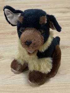 VINTAGE SHALOM TOY CO. STUFFED DOG GERMAN SHEPHERD ANIMAL PLUSH 1991 BROOKLYN - Picture 1 of 7