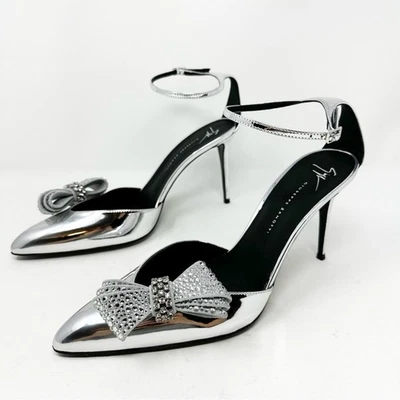 Туфли-лодочки Giuseppe Zanotti Mahrtina серебристые 41 - Изображение 1 из 4