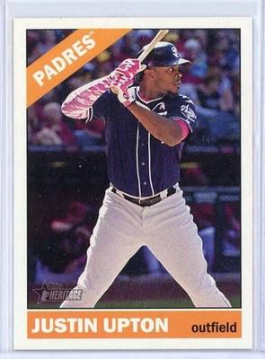 2015 Topps Heritage High Number Action Image Variation 702 Джастин Аптон - Изображение 1 из 2