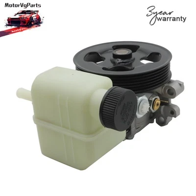 For 2007-2012 Mazda CX-7 L4 2.3L 2.5L Power Steering Pump w/ Pulley & Reservoir Foto 1 de 4