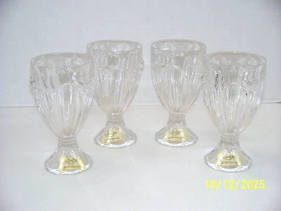 Lenox Butterfly Meadow - Set of (4) Water Glasses Heavy Crystal Goblets 6 1/4” - Image 1 of 4