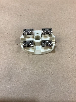 Ceramic Thermocouple Termination Block - 4 Lugs - Image 1 of 4