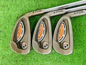 Ping i10 Iron Set 5-9+PW RH AWT Stiff Flex Steel Shaft Black Dot G13866 - Picture 1 of 7