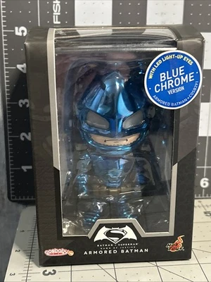 Hot Toys Cosbaby COSB291 BVS Armored Batman Blue Chrome Version Figure - Image 1 of 4