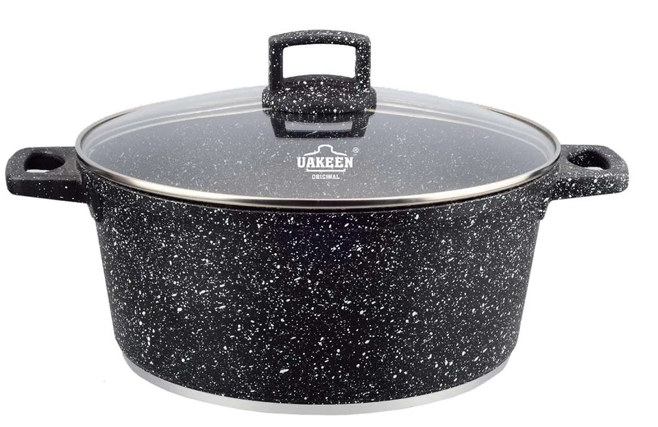 Koch-Topf Casserole Antihaft Granitbeschichtung Ø28cm 6 L Induktion Kazan Kasan - Bild 1 von 2