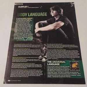 Johnny Simmons 1 Page Article/Clipping - Picture 1 of 1