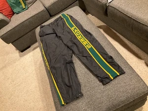 Vintage Green Bay Packers Zubaz Pants Joggers Nylon 90’s Mens Sz L GO PACK GO - Picture 1 of 13