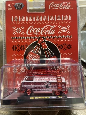2025 M2 Machines Christmas Coca-Cola  60 VW DELIVERY VAN CHASE /750 New  - Image 1 of 4
