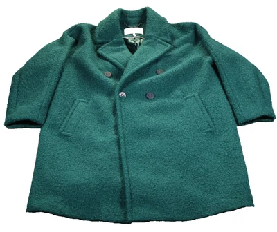 BCBG Generation Abrigo Mujer 2X Doble Pecho Boucle Mezcla Lana Chaqueta Cálido Foto 1 de 4