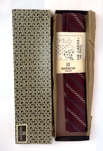 Raro Nuevo GIVENCHY Monsieur Pajarita con Caja - Patrón ROLM Accesorio de Moda - Imagen 1 de 4