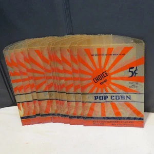 Popcorn Snack Bags Vintage, 12 ea. Original Movie Theatre, Rice Lake, Wisconsin - Picture 1 of 7