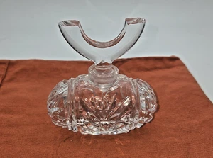 Vintage Clear Glass Art Deco Perfume Bottle with Dauber - Picture 1 of 6