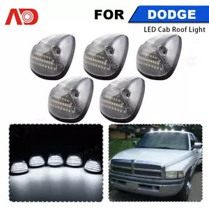 5X For 1994-1998 Dodge Ram 1500 2500 3500 Clear white LED Cab Roof Running Light - Foto 1 di 14