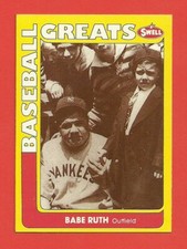 BABE RUTH - 1991 Swell Baseball Greats  #124     *New York Yankees*  HOF