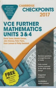 Cambridge Checkpoints VCE Further Mathematics 2017 and Quiz Me More by Philip... - Picture 1 of 4