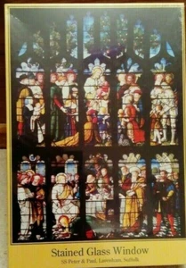 VINTAGE 1250 PIECE JIGSAW PUZZLE "STAINED GLASS WINDOW" SS PETER & PAUL SUFFOLK - Picture 1 of 1