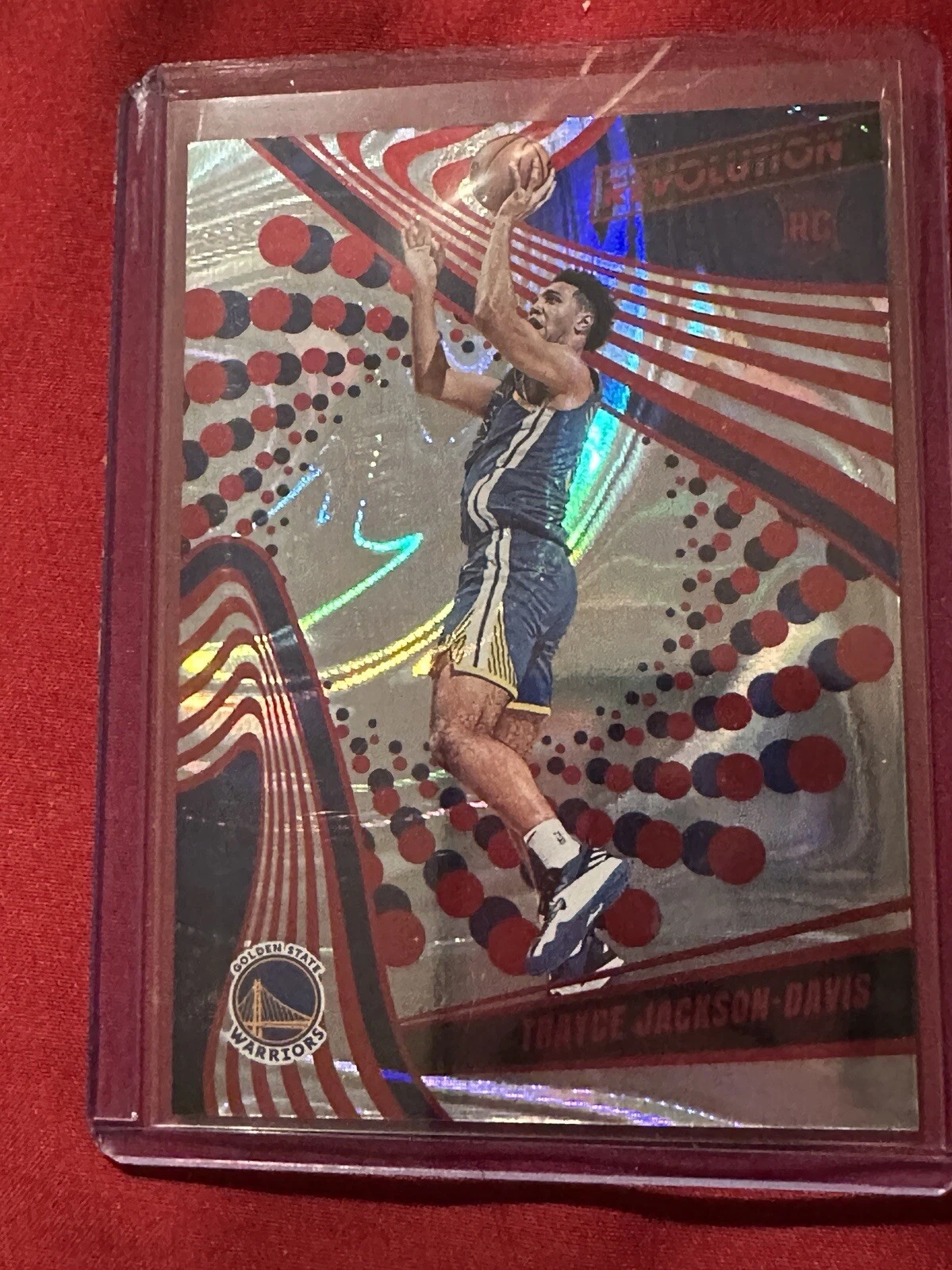 Trayce Jackson-Davis 2023-24 Panini Revolution NBA #131 RED SWIRLS PARALLEL /199