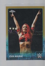 EVA MARIE 2015 TOPPS CHROME WWE GOLD REFRACTOR CARD #28  /50