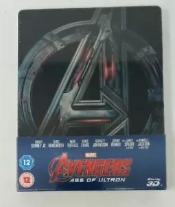 Avengers: Age Of Ultron UK Limited Edition Steelbook 3D + Blu-Ray Discs - Bild 1 von 3