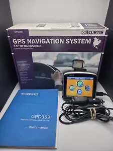Curtis GPS Navigation System 3.5" Touch Screen Model GPD359 *Read Description* - Picture 1 of 6