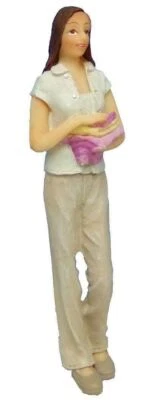 Bambole Casa Moderno Donna Trasporto Asciugamani 1:12 Resina Figura People - Immagine 1 di 4