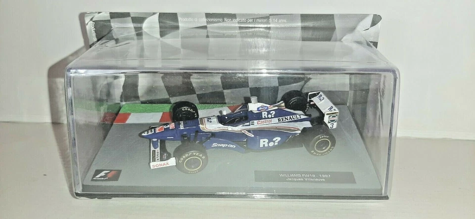 WILLIAMS FW19 1997 JACQUES VILLENEUVE #F1 SENZA FASCICOLO SCALA 1:43 - Immagine 1 di 1