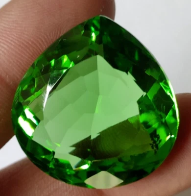 AAA+ Large Green Peridot Pear Cut 74.90 Ct. Huge Loose Gemstone Gift @Best Price - Image 1 of 4