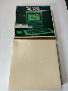 CIB Microsoft MULTIPLAN Electronic Spreadsheet Program Apple Macintosh Untested - Picture 1 of 6