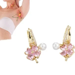 Weight Loss Lymphatic Magnetotherapy Earrings Magnetherapy Germanium Earrings - Picture 1 of 15