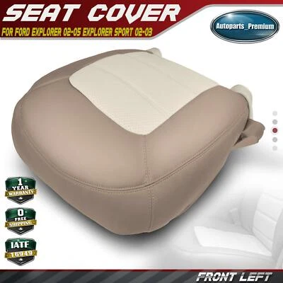 Cubierta de asiento del conductor delantero para Ford Explorer 02-05 Explorer Sport 02-03 2 tonos tostado Foto 1 de 4