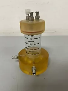 Acrylic 40mL VS1006-049 Vessel w/ Multiple .25" Fittings - Picture 1 of 7