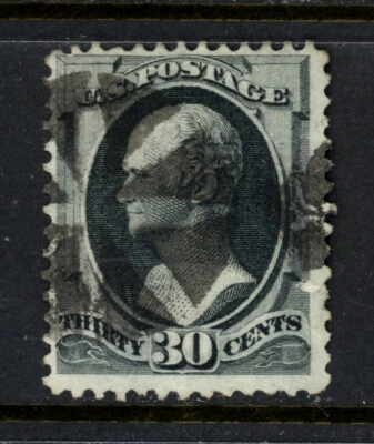 SCOTT 154 1870 30 CENT HAMILTON BANKNOTE REGULAR ISSUE USED F-VF CAT $200! - Image 1 of 2