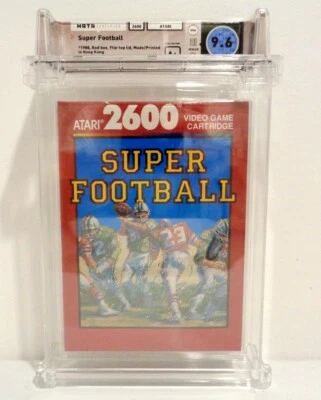 Super Football (Atari 2600) NEW Factory Sealed Graded WATA 9.6 A+ RED BOX - Image 1 of 4