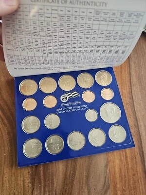 2009 US Mint Set Uncirculated 18 Coins United States Philadelphia CollectorCoins - Image 1 of 4
