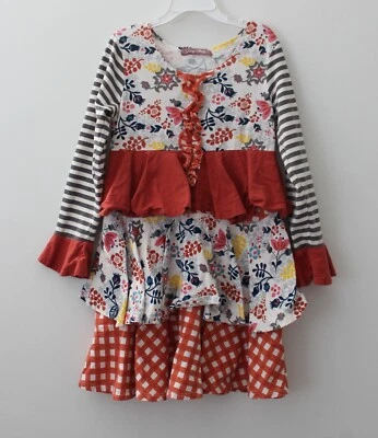 Vestido Jelly The Pug Niñas Manga Larga Fox Hill Multicolor Talla 7 Usado Foto 1 de 4