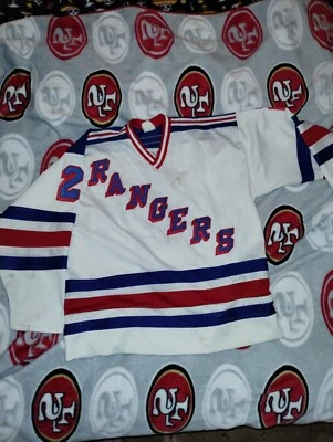 90s New York Rangers Brian Leetch Jersey. - Image 1 of 4