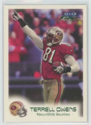 1999 Fleer Focus Stealth Terrell Owens 119/300 San Francisco 49ers #69 - Image 1 of 2