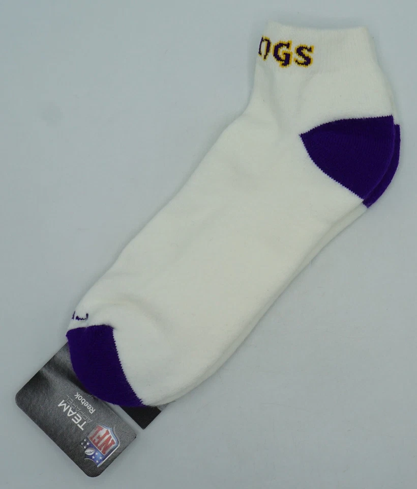NFL Minnesota Vikings Reebok Adulto Equipo Nombre Sol Calcetines ¡NUEVOS! Foto 1 de 1