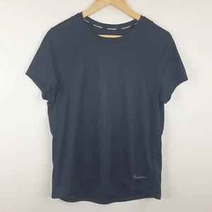 Nike Running T-Shirt Women's Large Black Mesh Back Dri Fit Lightweight - Picture 1 of 13