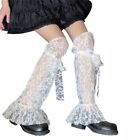 Japanese Style Leg Warmers for Women Lace Trim Boot Stockings Star Leg Warmers