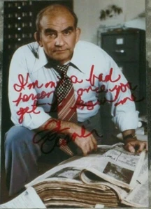 ED ASNER signed Autogramm Foto MARY TYLER MOORE SHOW Autogramm Bild RP - Bild 1 von 1